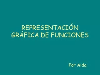 representaci n gr fica de funciones