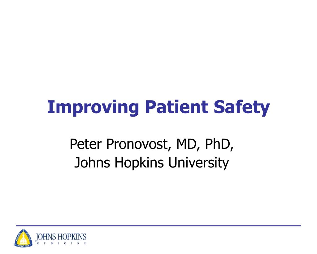 PPT - Improving Patient Safety PowerPoint Presentation, free download ...