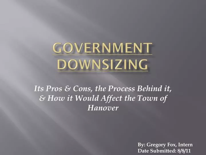 government downsizing