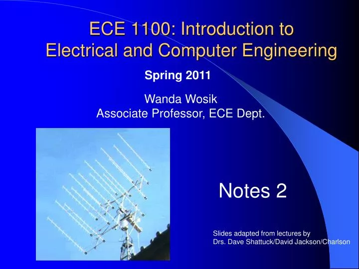 ece 1100 introduction to electrical and computer engineering