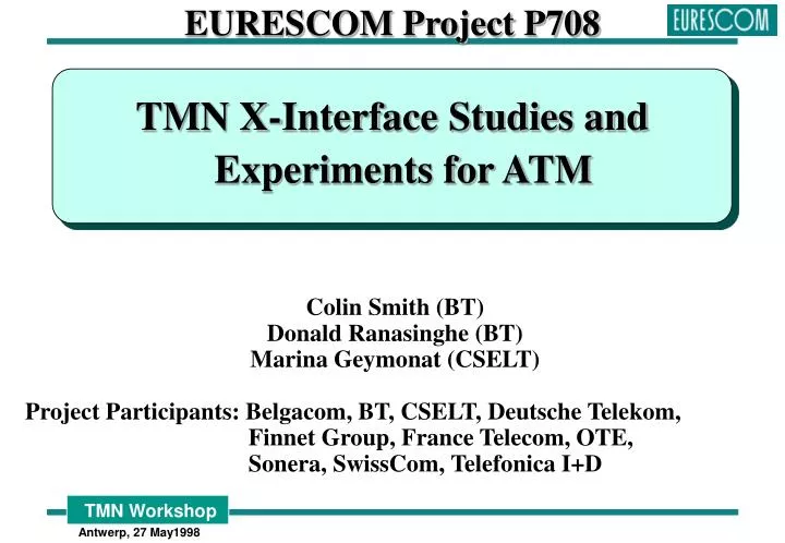 eurescom project p708