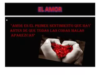 el amor