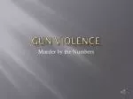 Gun Violence - slide 1
