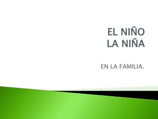 el ni o la ni a