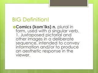 BIG Definition!