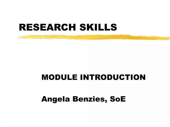 research skills