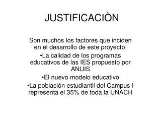 justificaci n