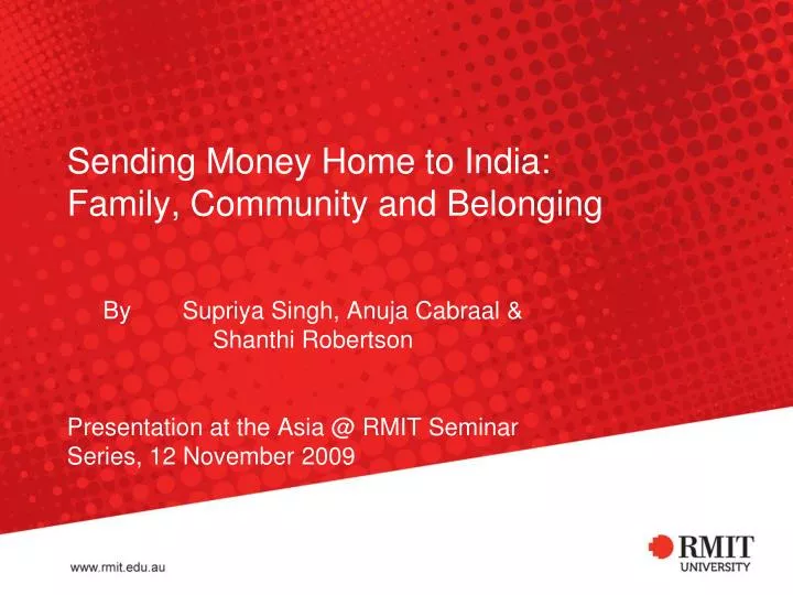 sending money home to india family community and belonging
