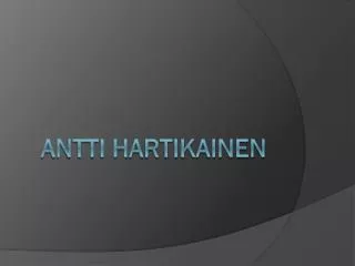 antti hartikainen