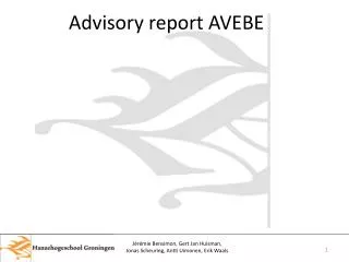 Advisory report AVEBE