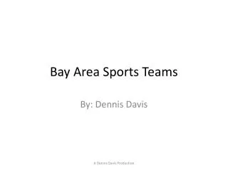 Bay Area Sports Teams