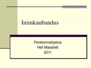 inimkaubandus