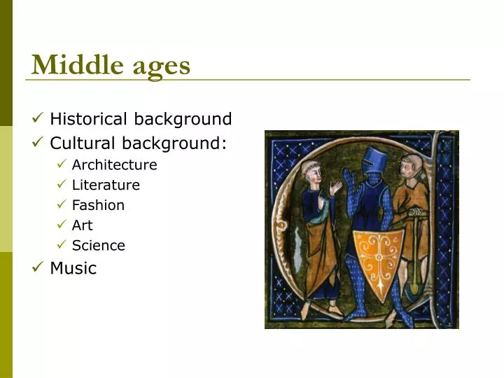 middle ages