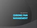 chronic Pain management