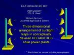 Innovative Solar Power Plant Design: The HELIANTHUS System for Efficient Sunlight Trapping - slide 1