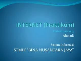 internet praktikum