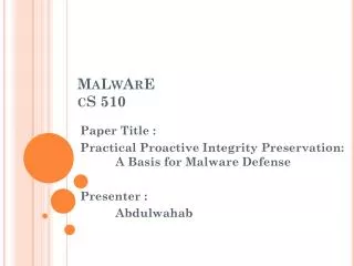 MaLwArE cS 510