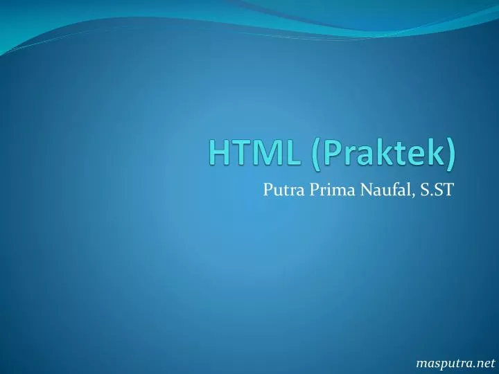 html praktek