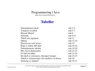 tabeller