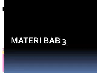 materi bab 3