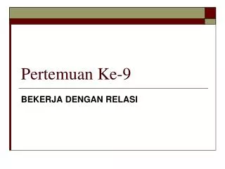 pertemuan ke 9