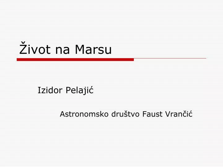 ivot na marsu