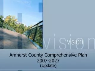 Amherst County Comprehensive Plan 2007-2027