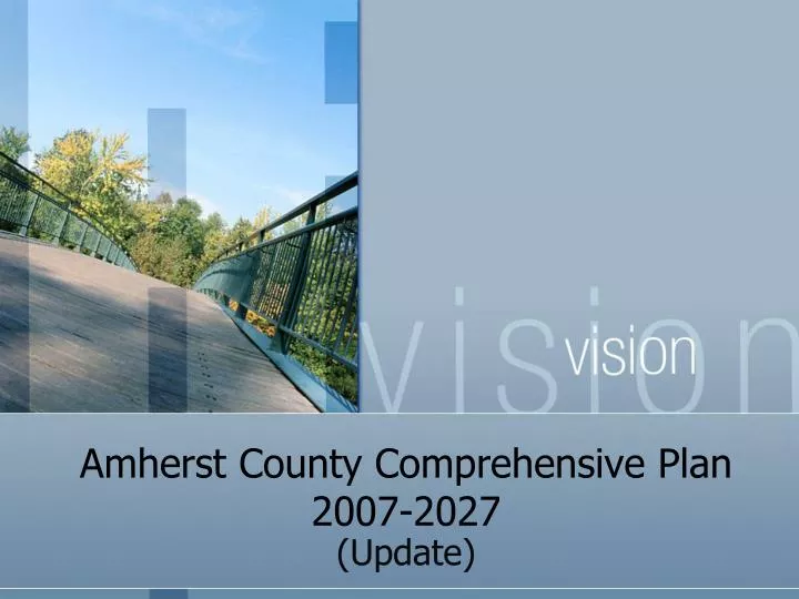 amherst county comprehensive plan 2007 2027