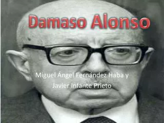 damaso alonso