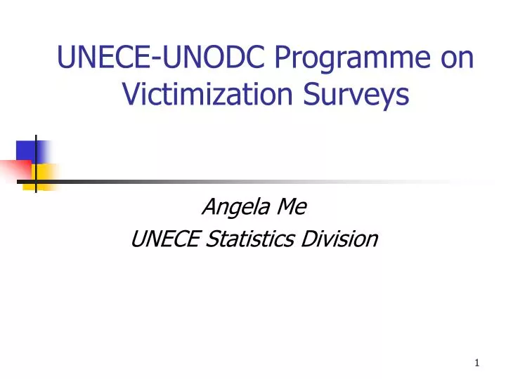 unece unodc programme on victimization surveys