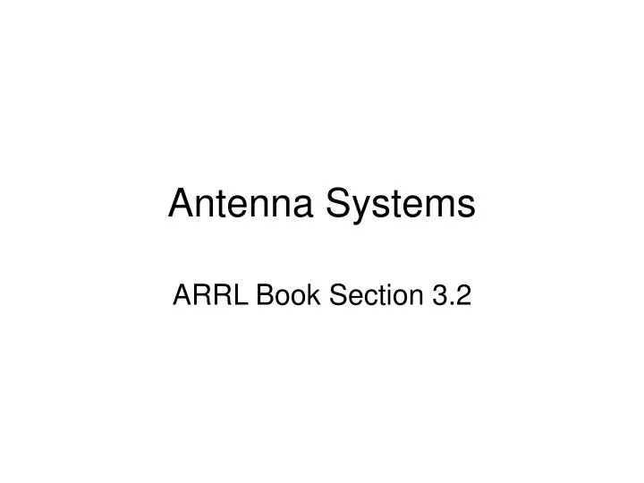 antenna systems