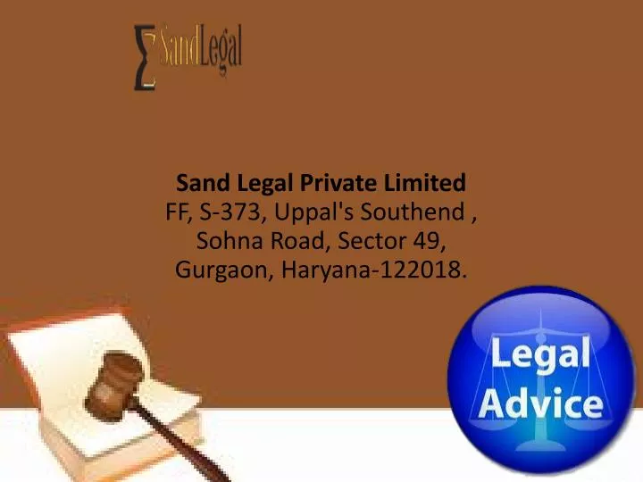 sand legal private limited ff s 373 uppal s southend sohna road sector 49 gurgaon haryana 122018