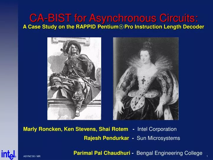 ca bist for asynchronous circuits a case study on the rappid pentium pro instruction length decoder