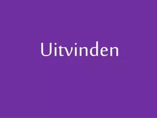 uitvinden