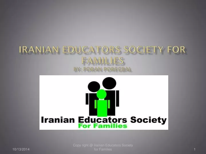 iranian educators society for families by poran poregbal