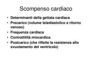 scompenso cardiaco