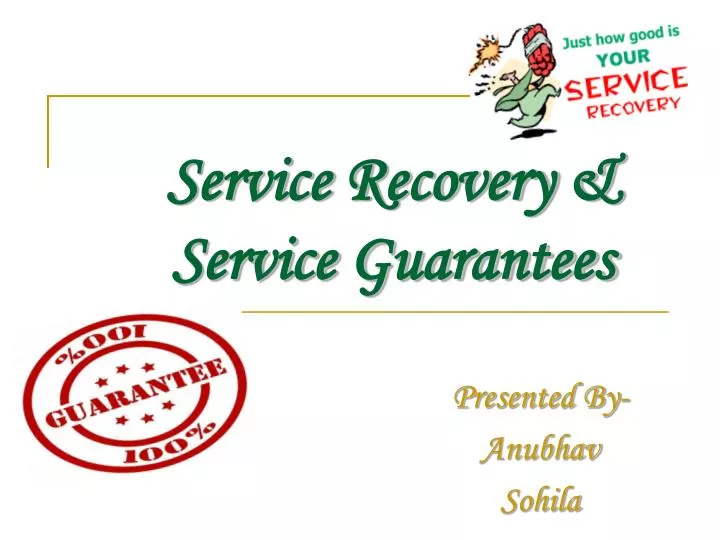 service recovery service guarantees