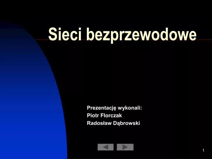 sieci bezprzewodowe