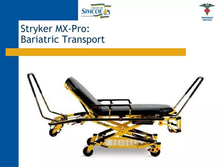 stryker mx pro bariatric transport