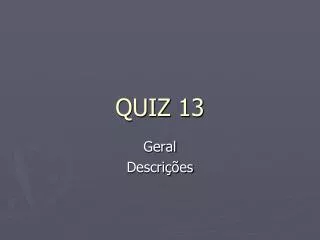 quiz 13