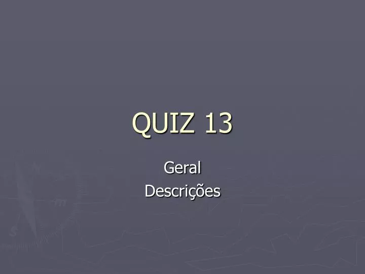 quiz 13