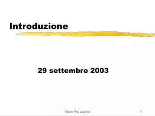 introduzione