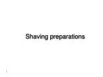 Shaving preparations - slide 1