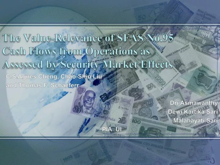 the value relevance of sfas no 95 cash flows from operations as assessed by security market effects