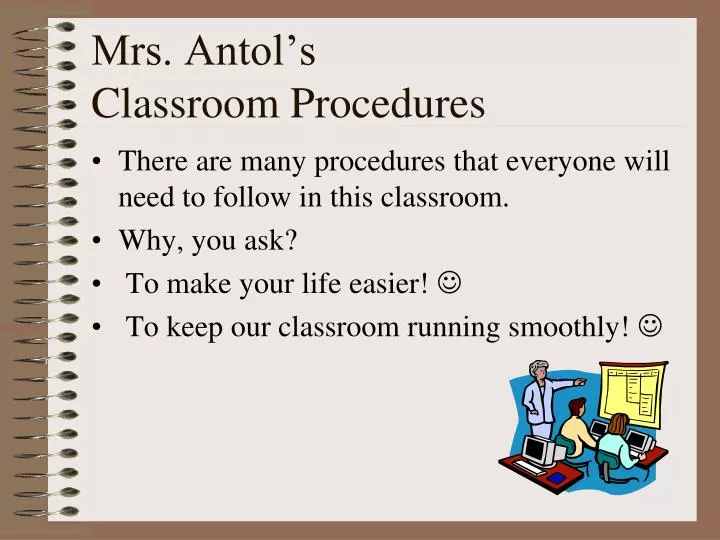 mrs antol s classroom procedures