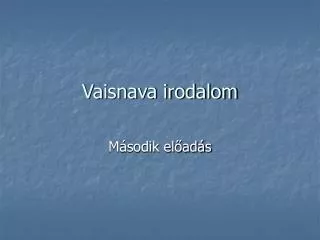 vaisnava irodalom