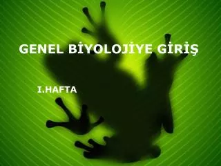 genel b yoloj ye g r