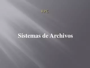 sistemas de archivos