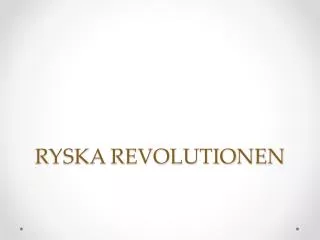 ryska revolutionen