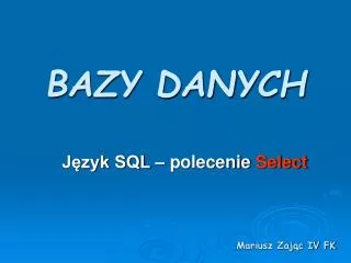 bazy danych